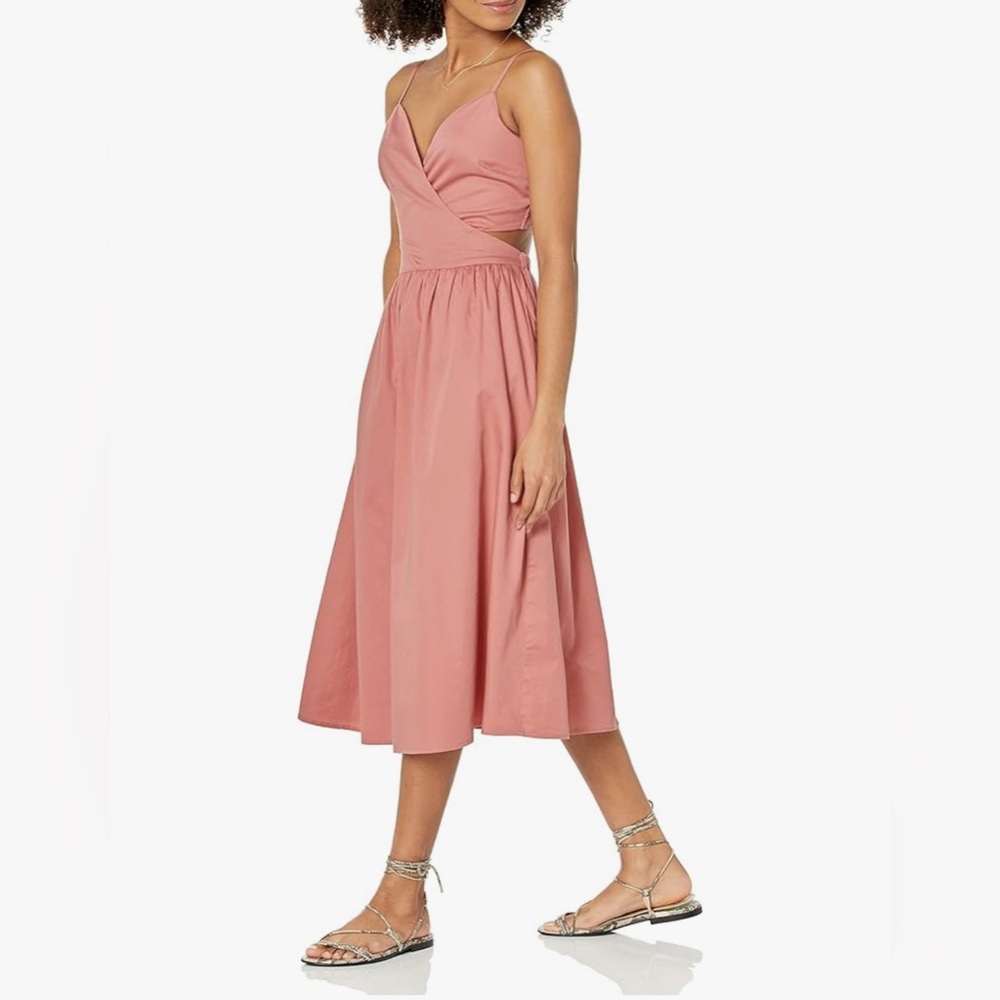 The Drop Makenna Strappy Cross Front Smocked Back Midi Dress
